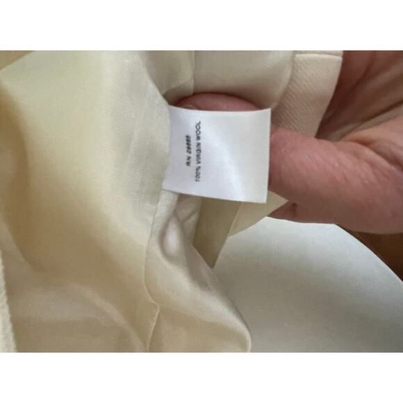 Pendleton Virgin Wool Cream Colored Blazer Womens Size 8 - Picture 8 of 9